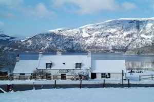Dores Inn On A Snowy Winters Day 